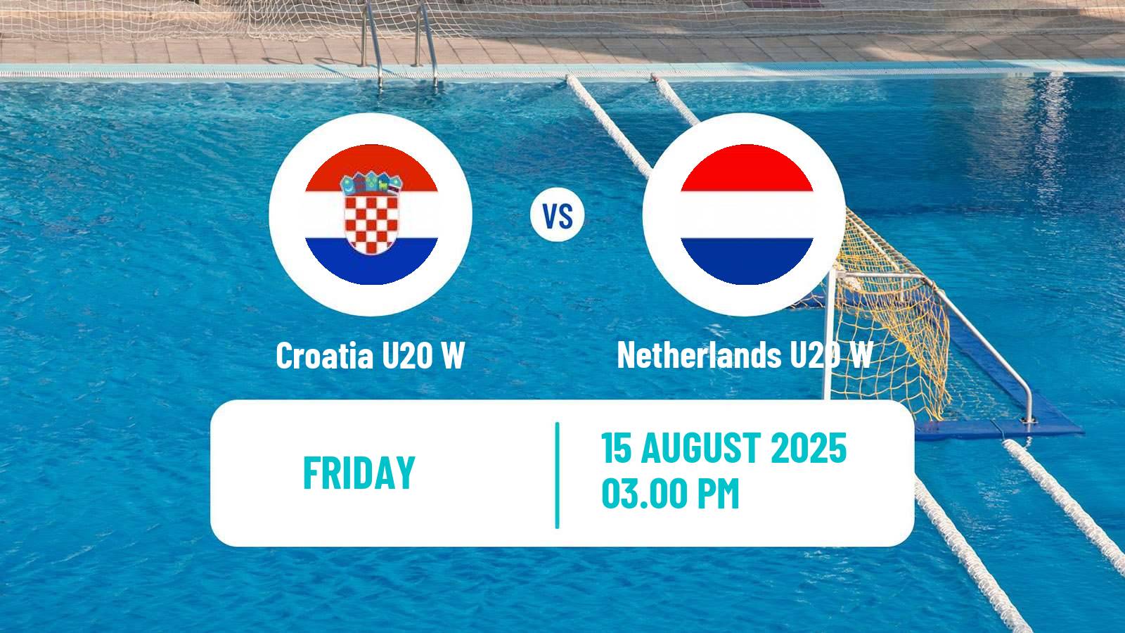 Water polo World Championship Water Polo U20 Women Croatia U20 W - Netherlands U20 W