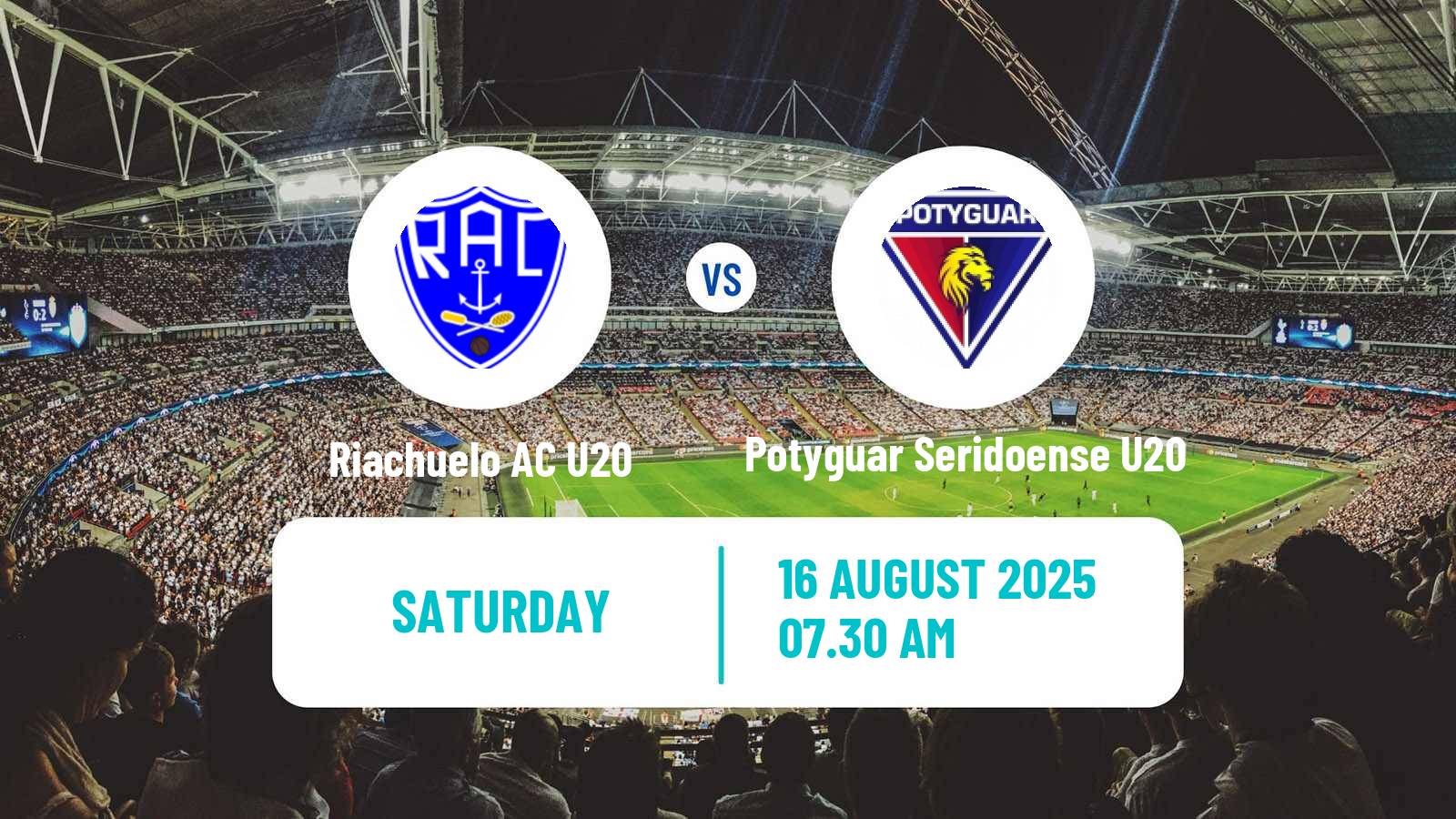Soccer Brazilian Potiguar U20 Riachuelo AC U20 - Potyguar Seridoense U20