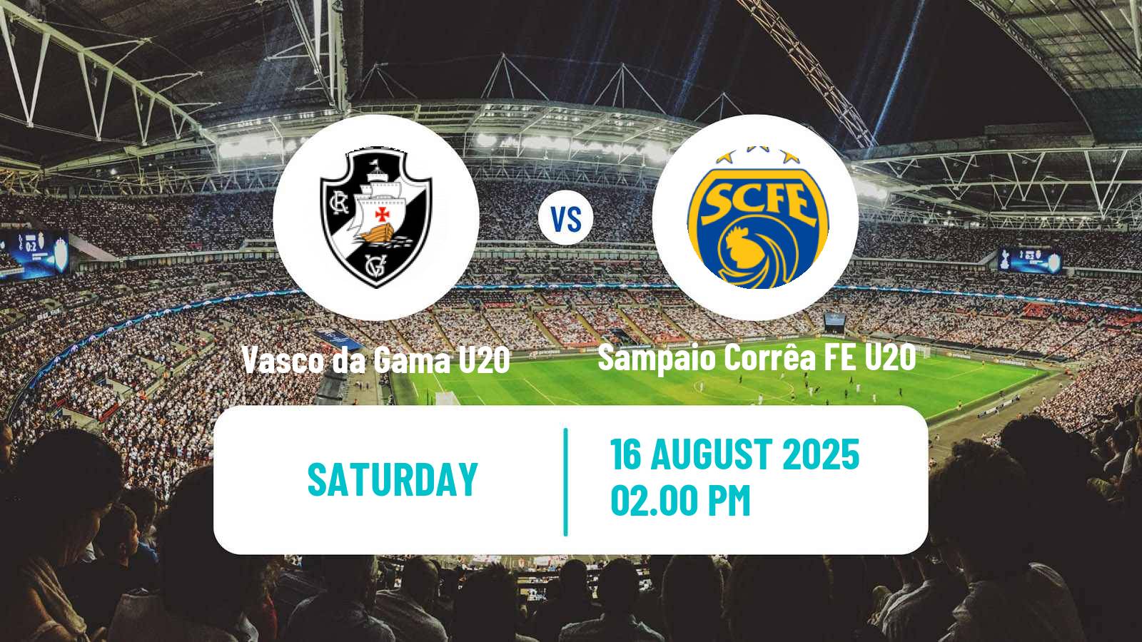 Soccer Brazilian Carioca U20 Vasco da Gama U20 - Sampaio Corrêa FE U20