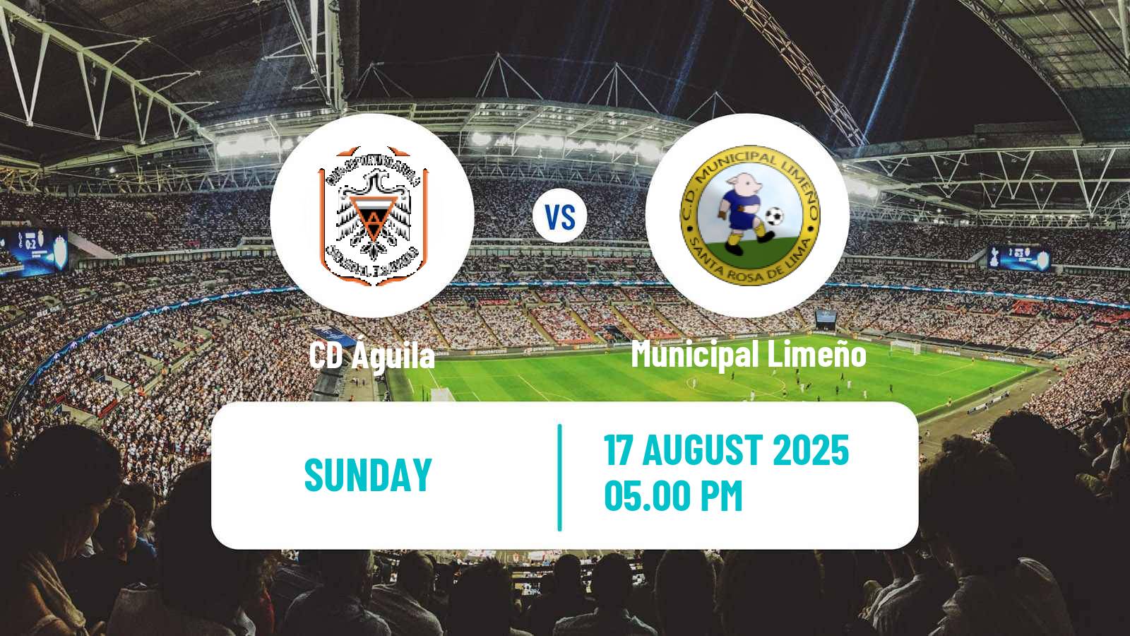 Soccer El Salvador Primera Division Águila - Municipal Limeño