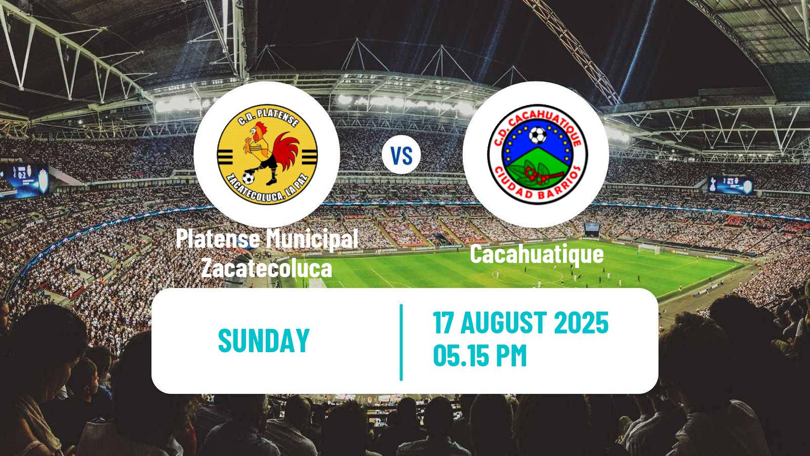 Soccer El Salvador Primera Division Platense Municipal Zacatecoluca - Cacahuatique
