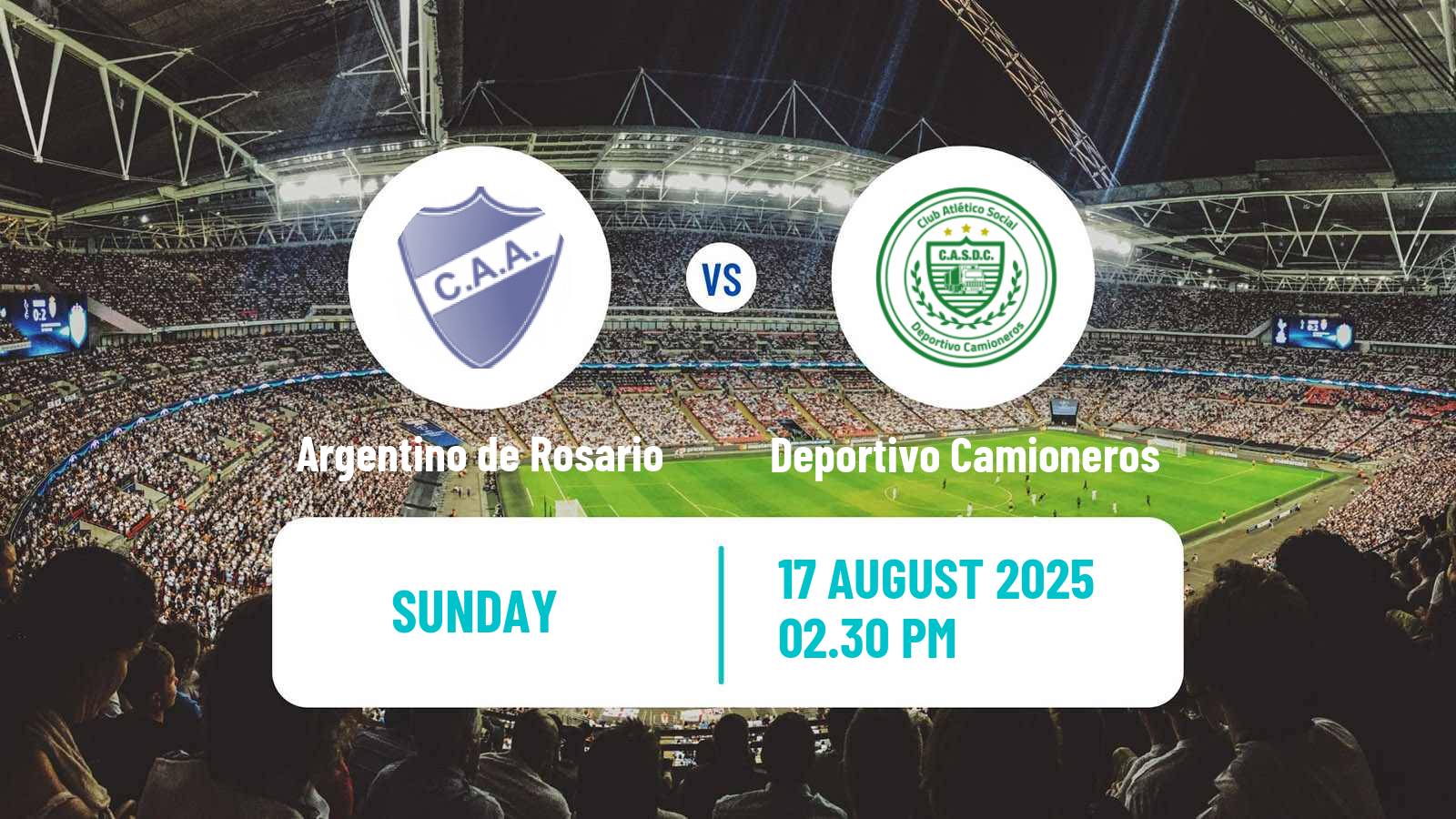 Soccer Argentinian Primera C Argentino de Rosario - Deportivo Camioneros