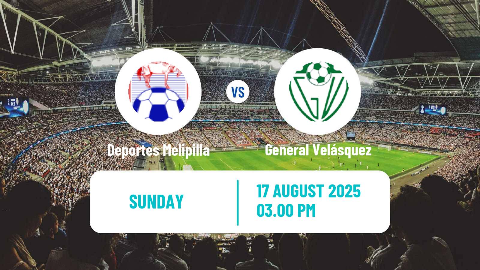 Soccer Chilean Segunda Division Deportes Melipilla - General Velásquez