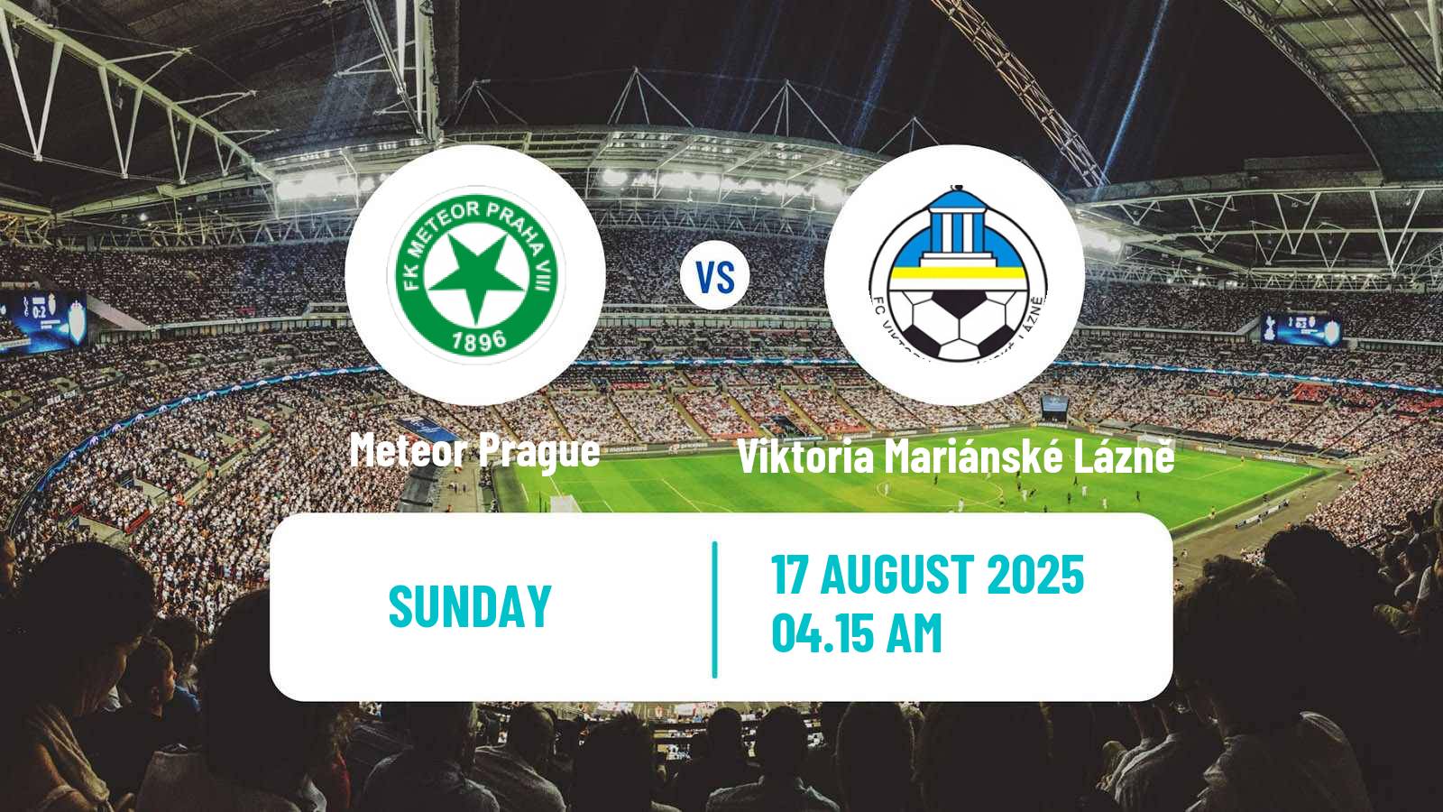 Soccer Czech Division B Meteor Prague - Viktoria Mariánské Lázně