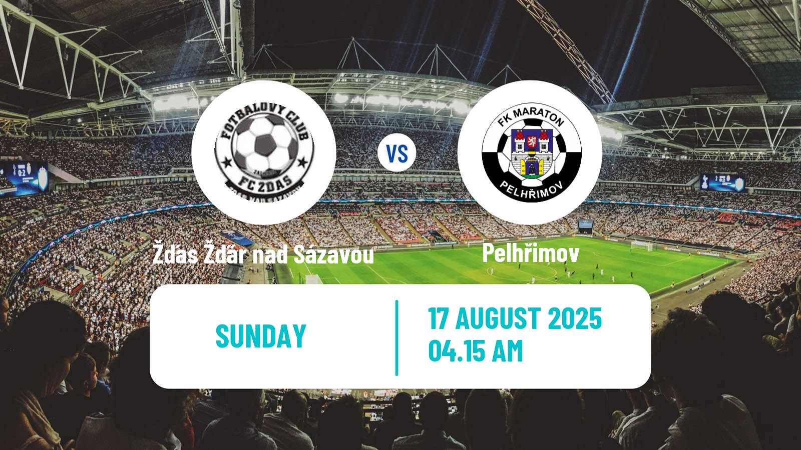 Soccer Czech Division D Žďas Žďár nad Sázavou - Pelhřimov