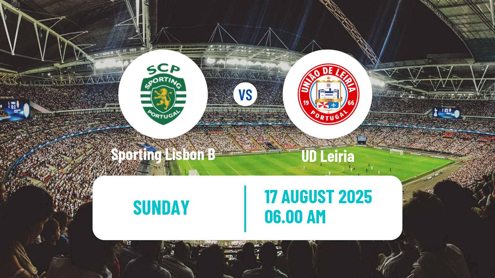 Soccer Portuguese Liga 2 Sporting Lisbon B - Leiria