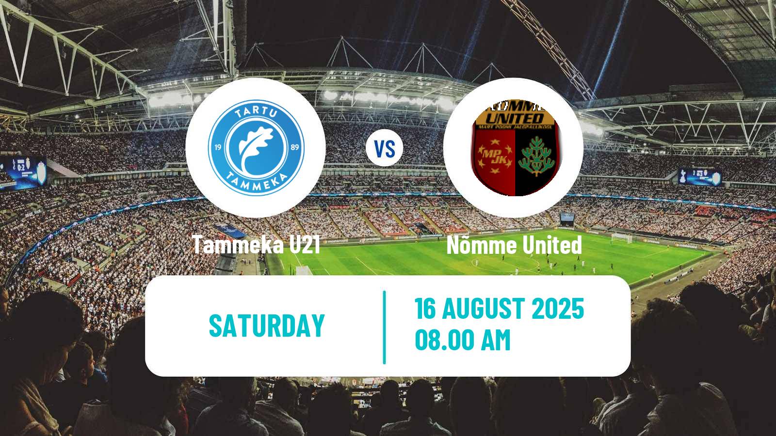 Soccer Estonian Esiliiga Tammeka U21 - Nõmme United