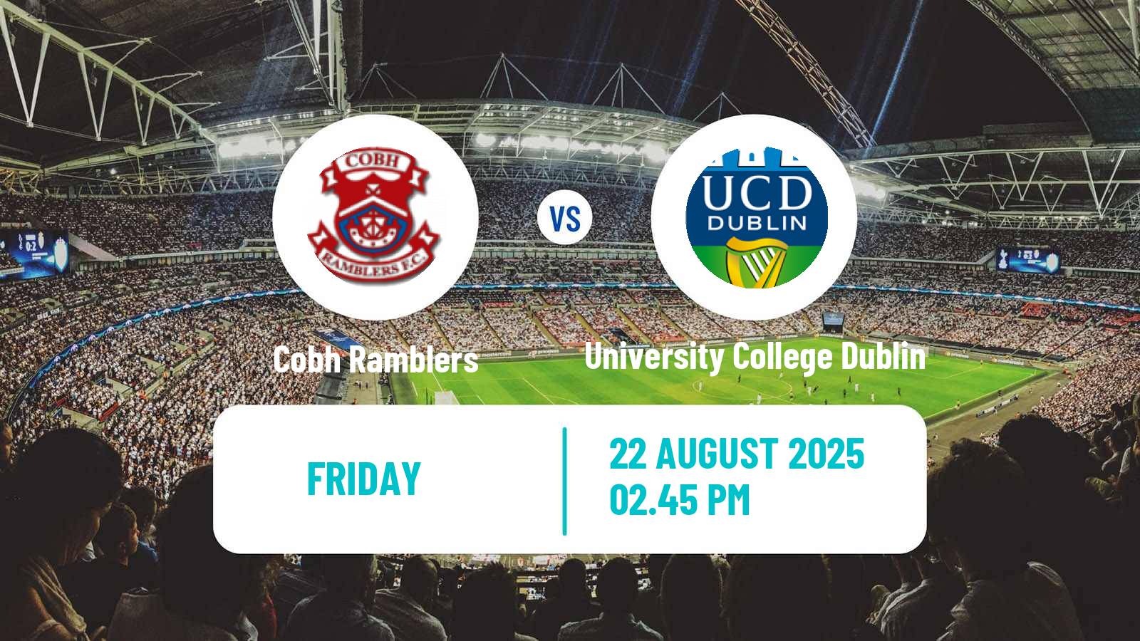 Soccer Irish Division 1 Cobh Ramblers - University College Dublin