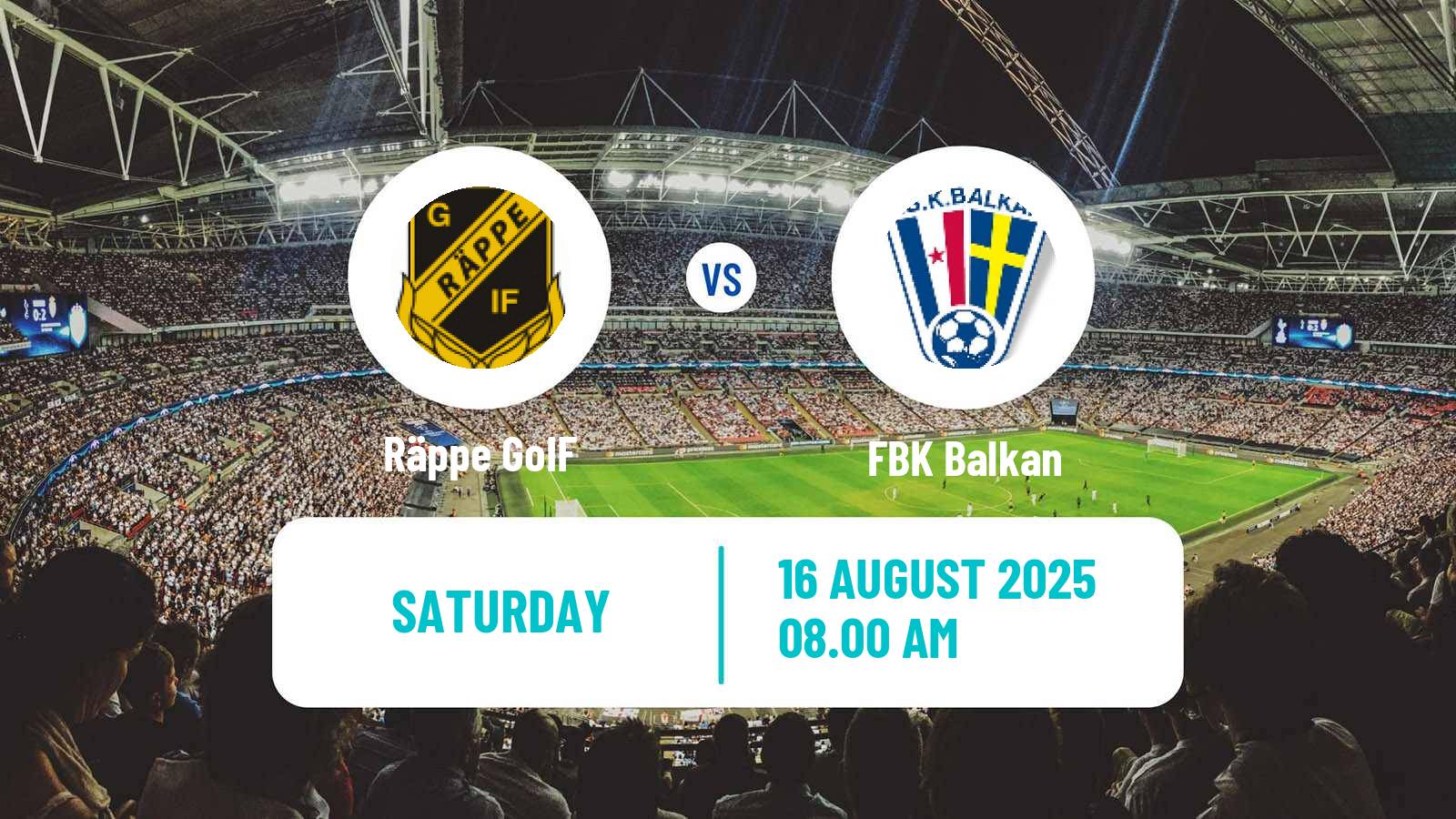 Soccer Swedish Division 2 - Södra Götaland Räppe GoIF - Balkan