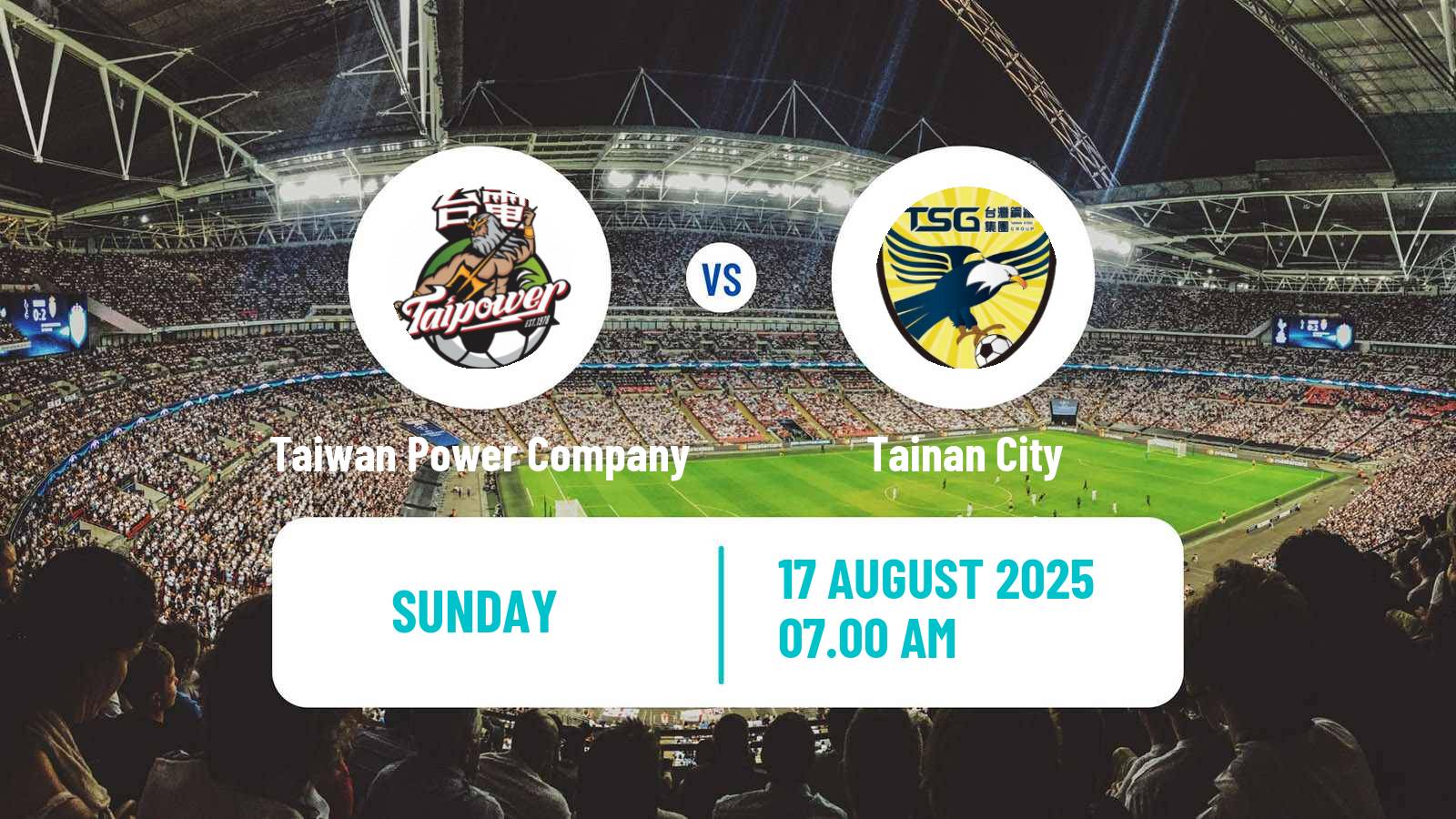 Soccer Taiwan Premier League Taiwan Power Company - Tainan City