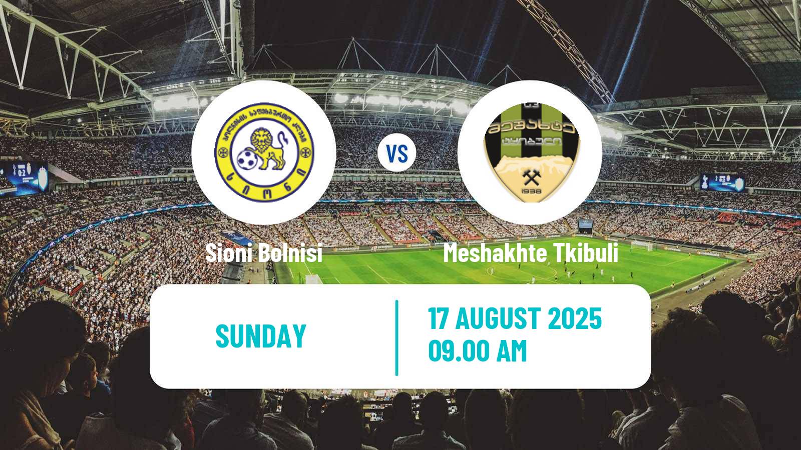 Soccer Georgian Erovnuli Liga 2 Sioni Bolnisi - Meshakhte Tkibuli