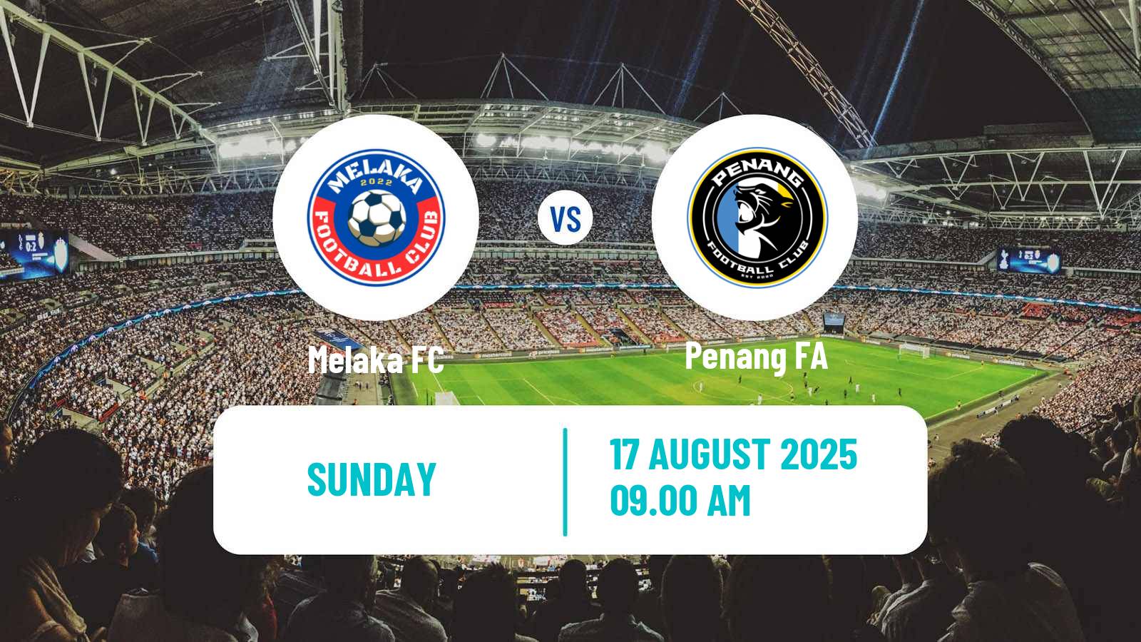 Soccer Malaysian FA Cup Melaka - Penang