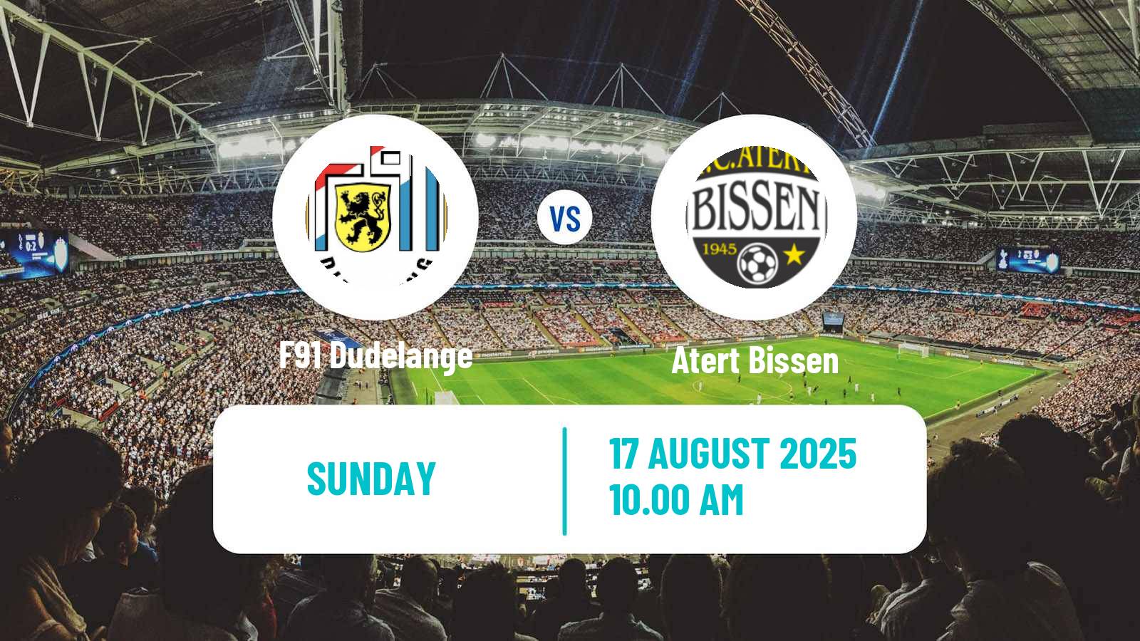 Soccer Luxembourg National Division F91 Dudelange - Atert Bissen