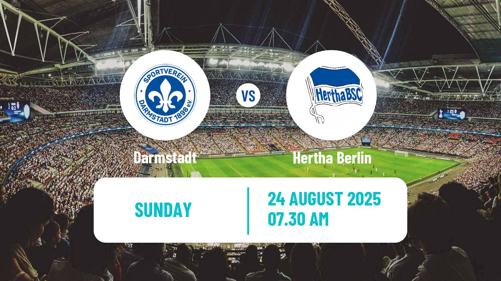 Soccer German 2 Bundesliga Darmstadt - Hertha Berlin