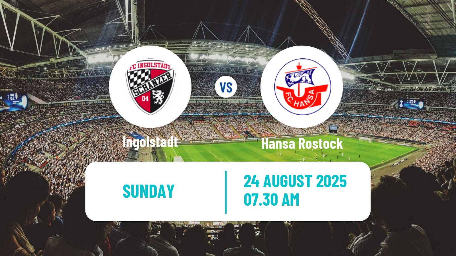 Soccer German 3 Bundesliga Ingolstadt - Hansa Rostock