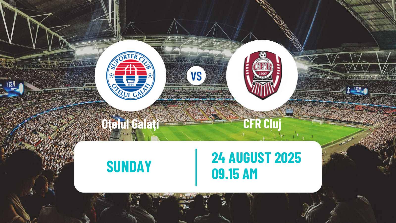 Soccer Romanian Liga 1 Oţelul Galaţi - CFR Cluj