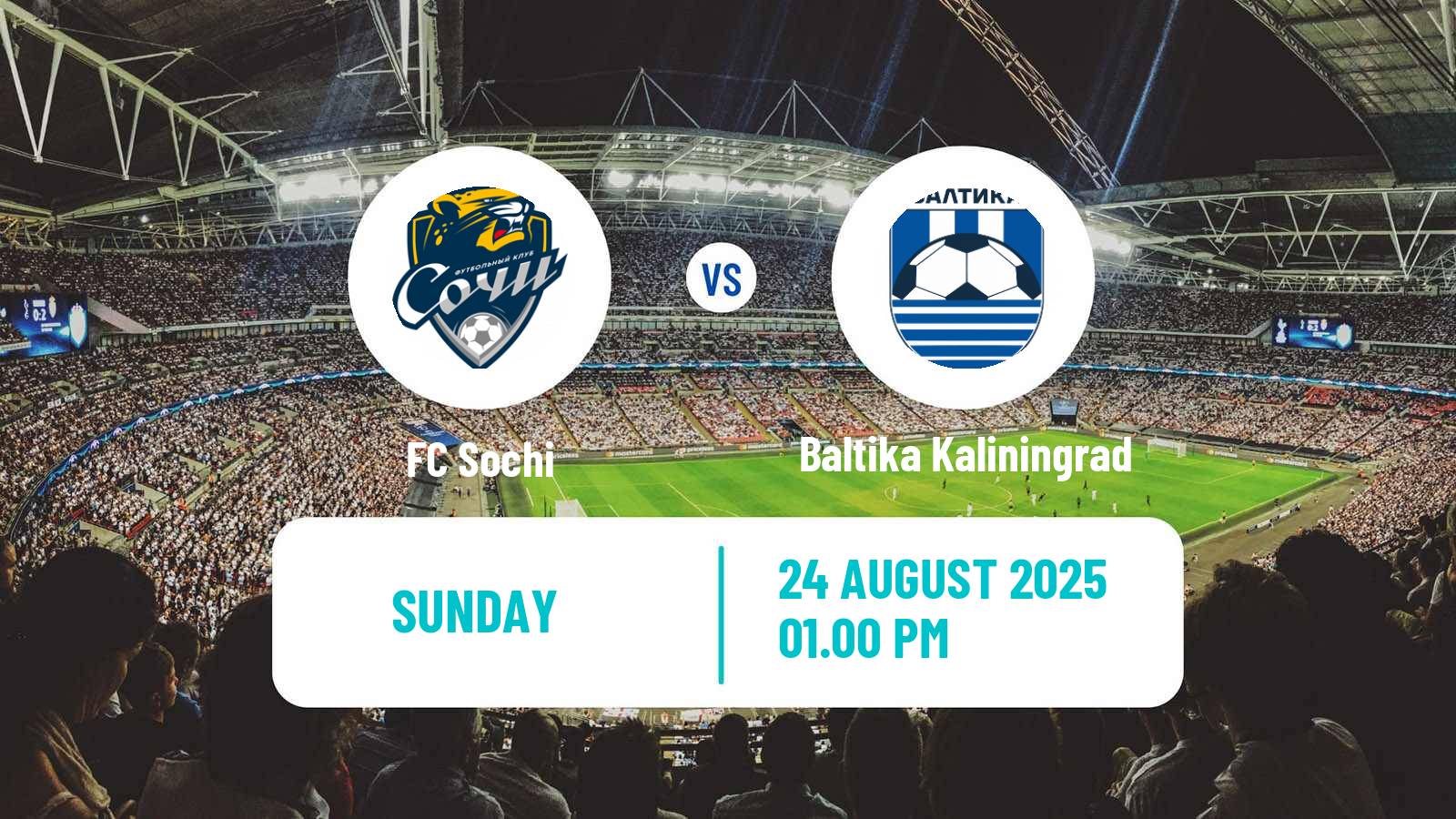 Soccer Russian Premier League Sochi - Baltika Kaliningrad