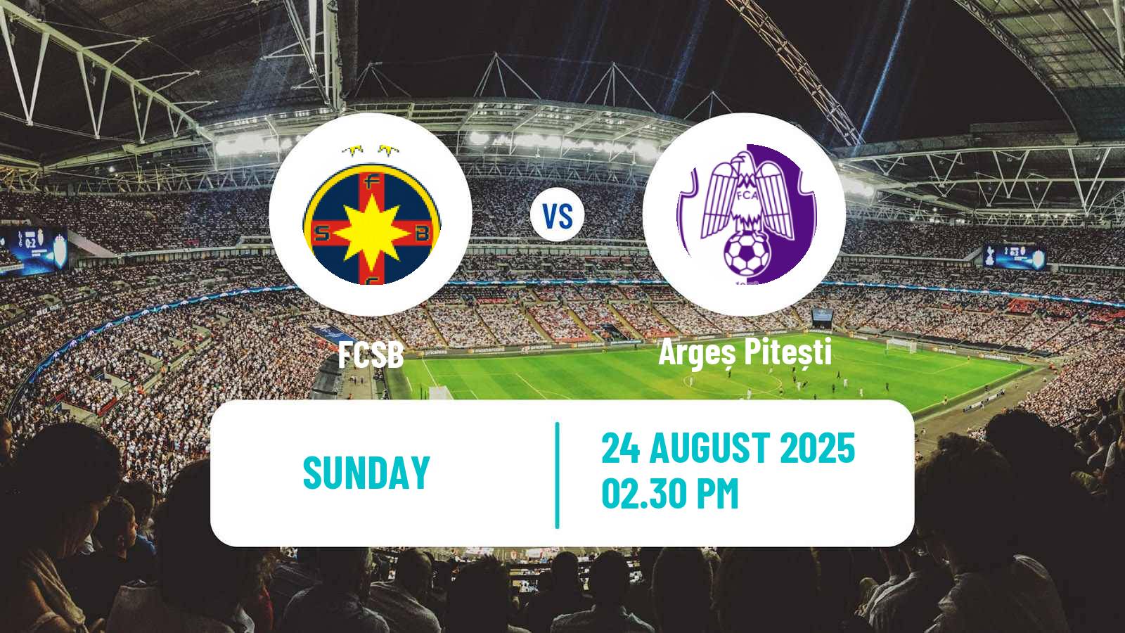 Soccer Romanian Liga 1 FCSB - Argeș Pitești