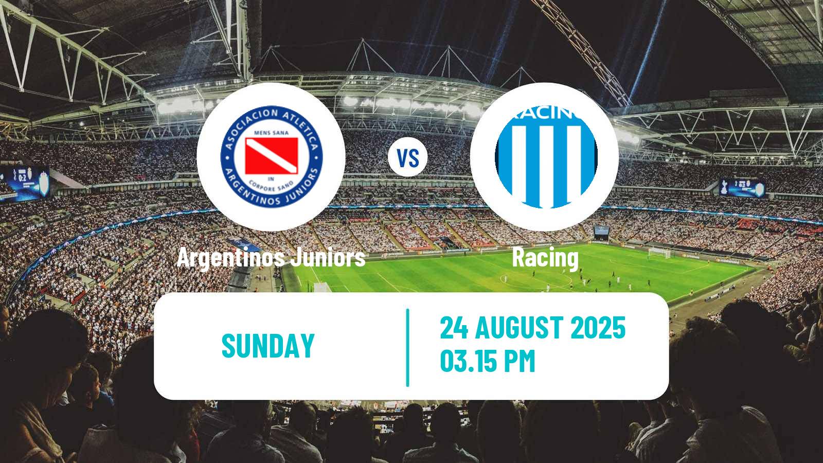 Soccer Argentinian Liga Profesional Argentinos Juniors - Racing