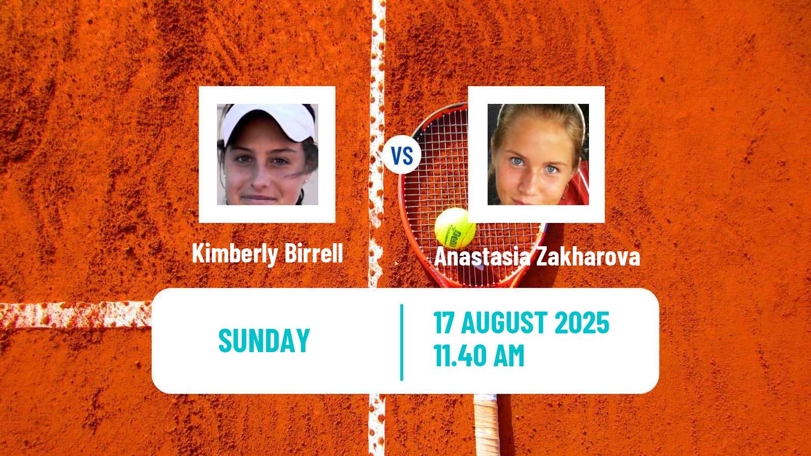 Tennis WTA Cleveland Kimberly Birrell - Anastasia Zakharova