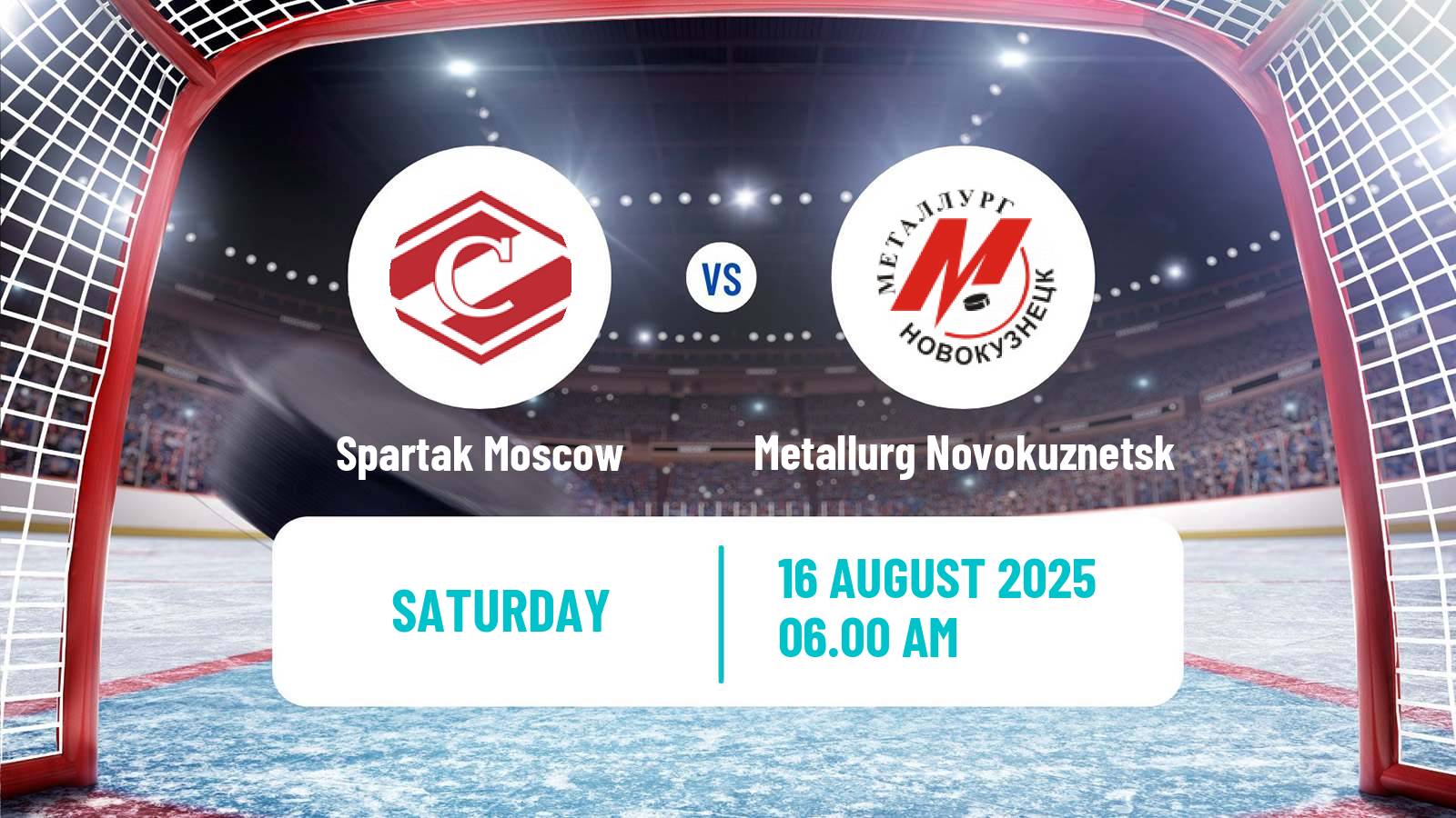 Hockey Club Friendly Ice Hockey Spartak Moscow - Metallurg Novokuznetsk