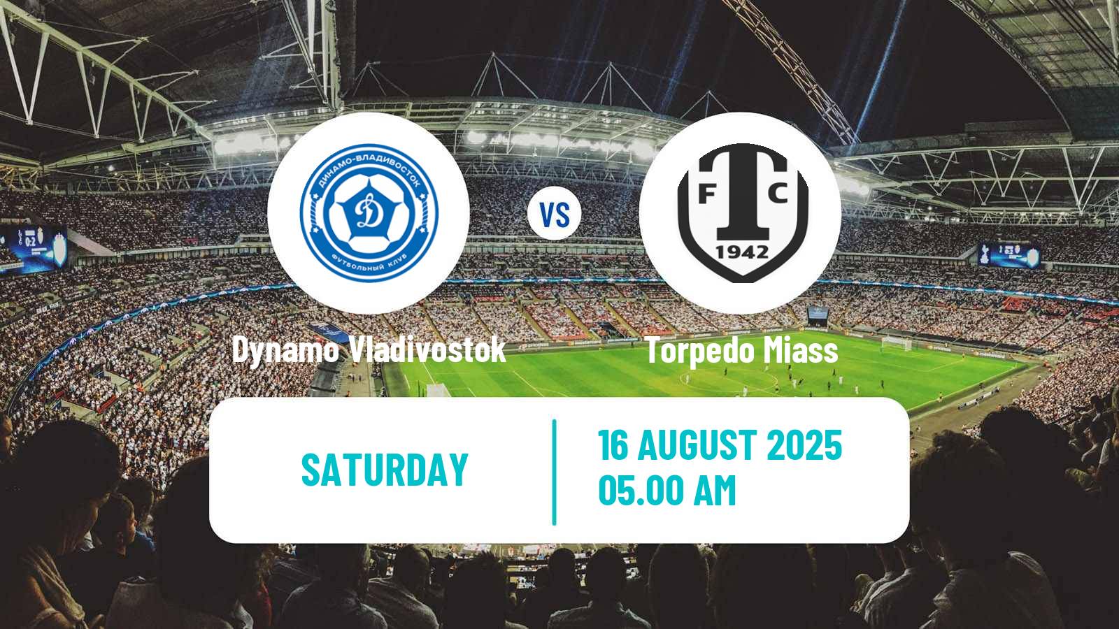 Soccer Russian FNL 2 Division A Silver Dynamo Vladivostok - Torpedo Miass