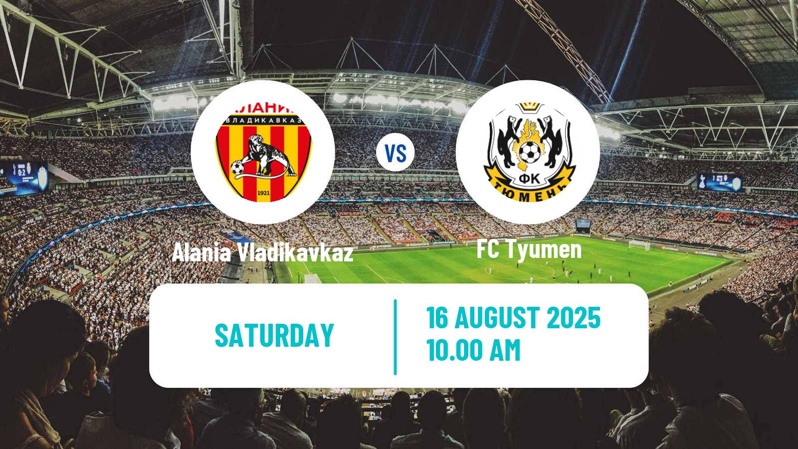 Soccer Russian FNL 2 Division A Gold Alania Vladikavkaz - Tyumen