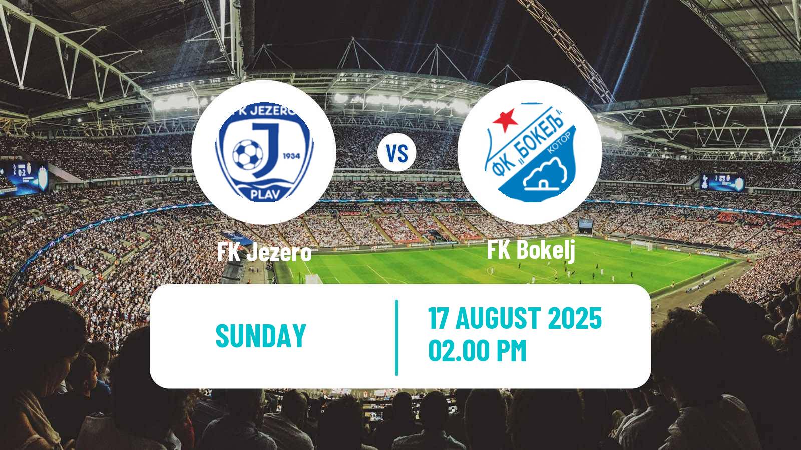 Soccer Montenegrin First League Jezero - Bokelj