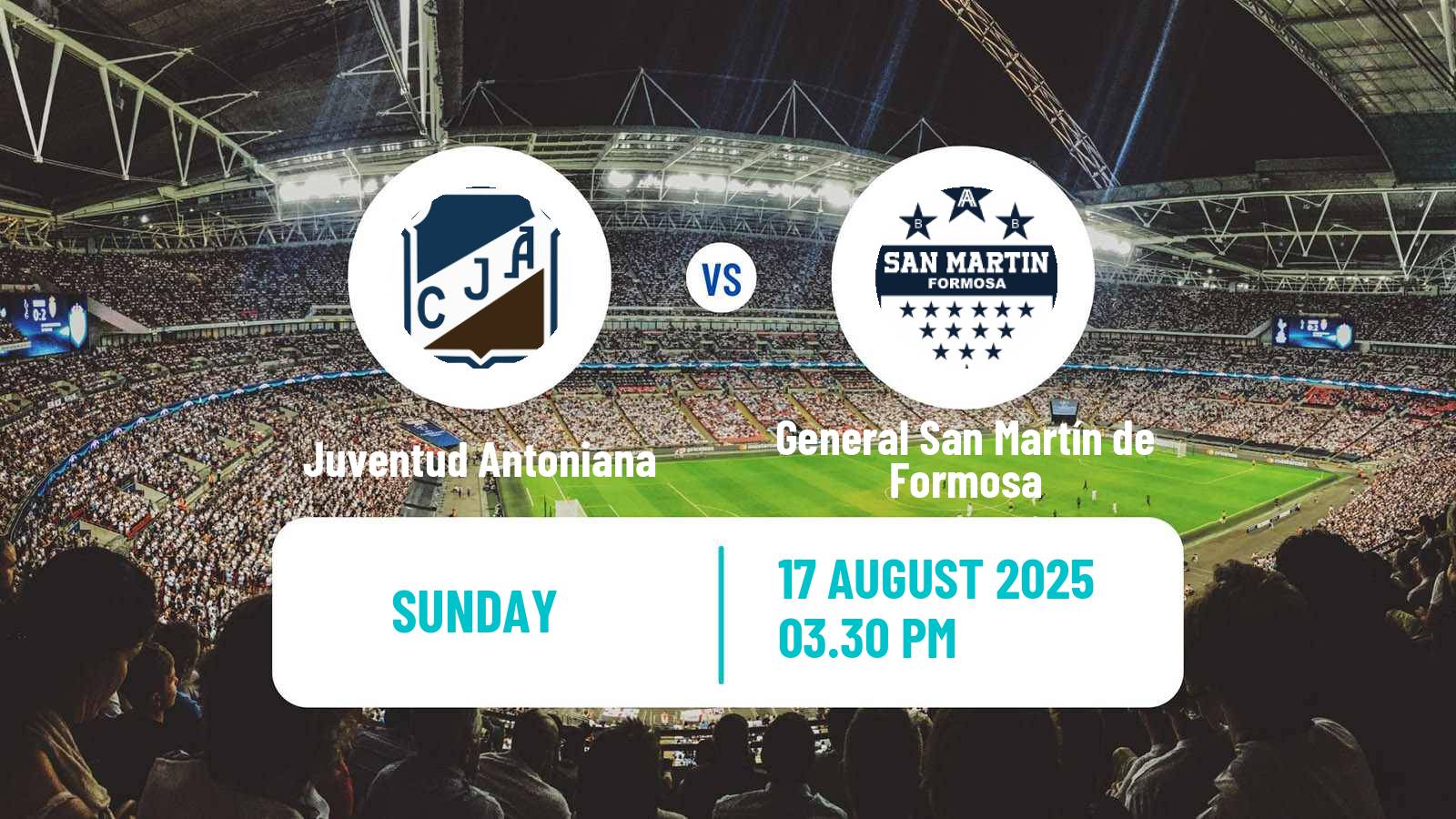 Soccer Argentinian Torneo Federal Juventud Antoniana - General San Martín de Formosa