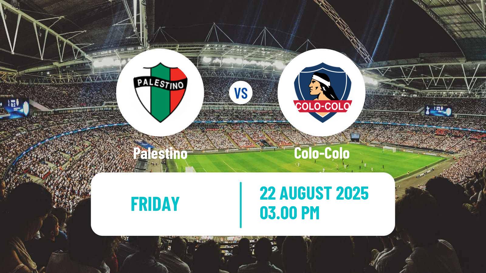 Soccer Chilean Primera Division Palestino - Colo-Colo
