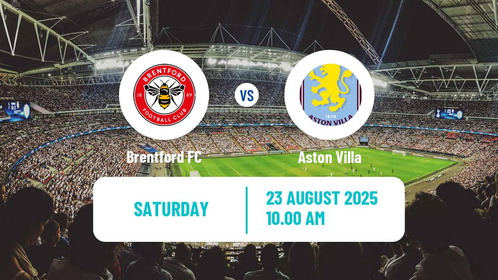 Soccer English Premier League Brentford - Aston Villa