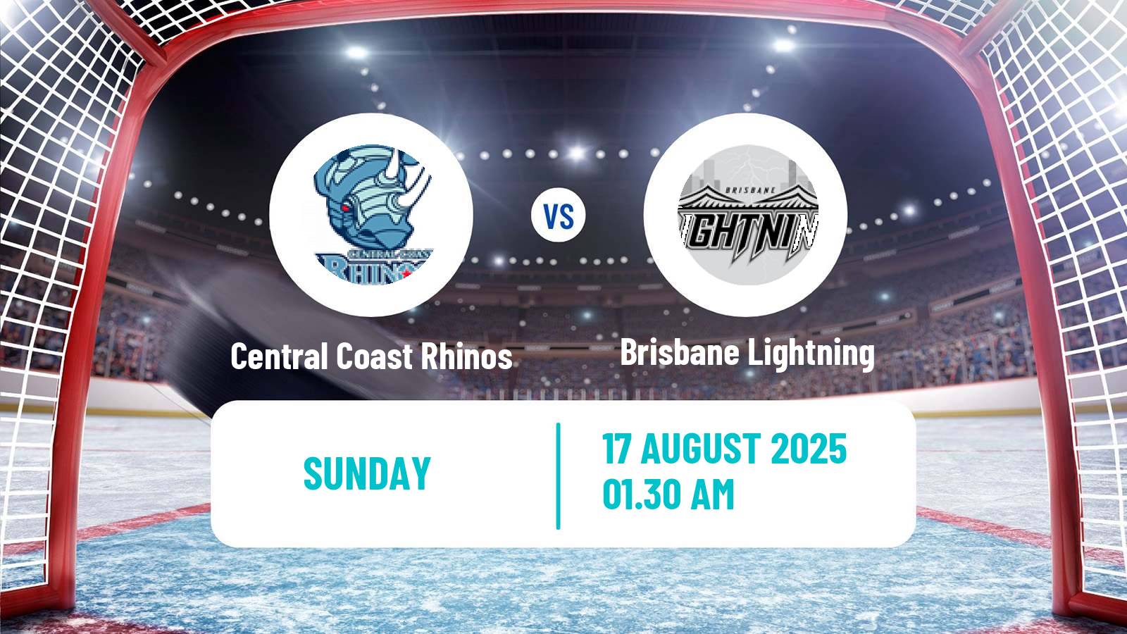 Hockey Australian Ice Hockey League Central Coast Rhinos - Brisbane Lightning