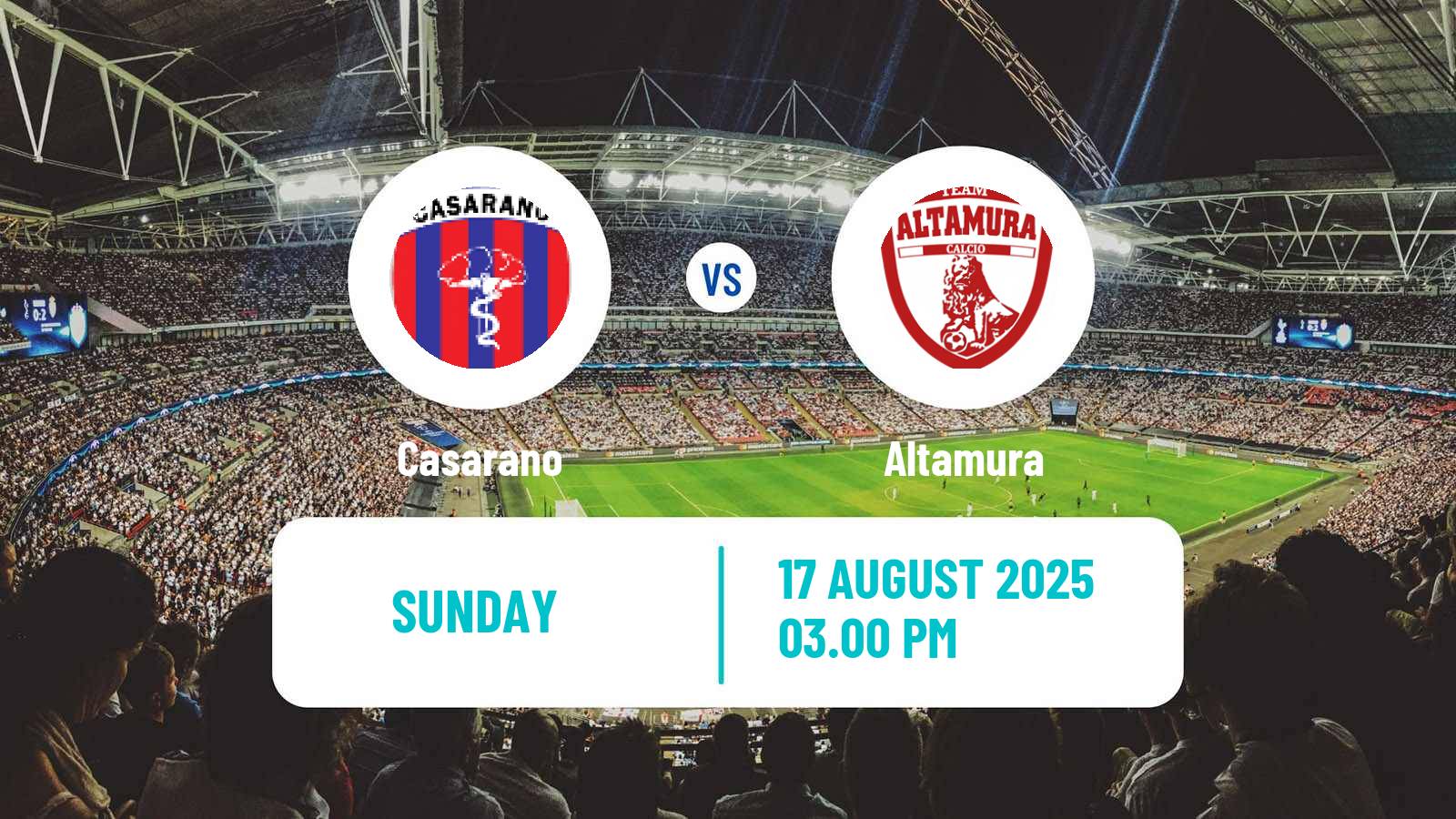 Soccer Coppa Italia Serie C Casarano - Altamura