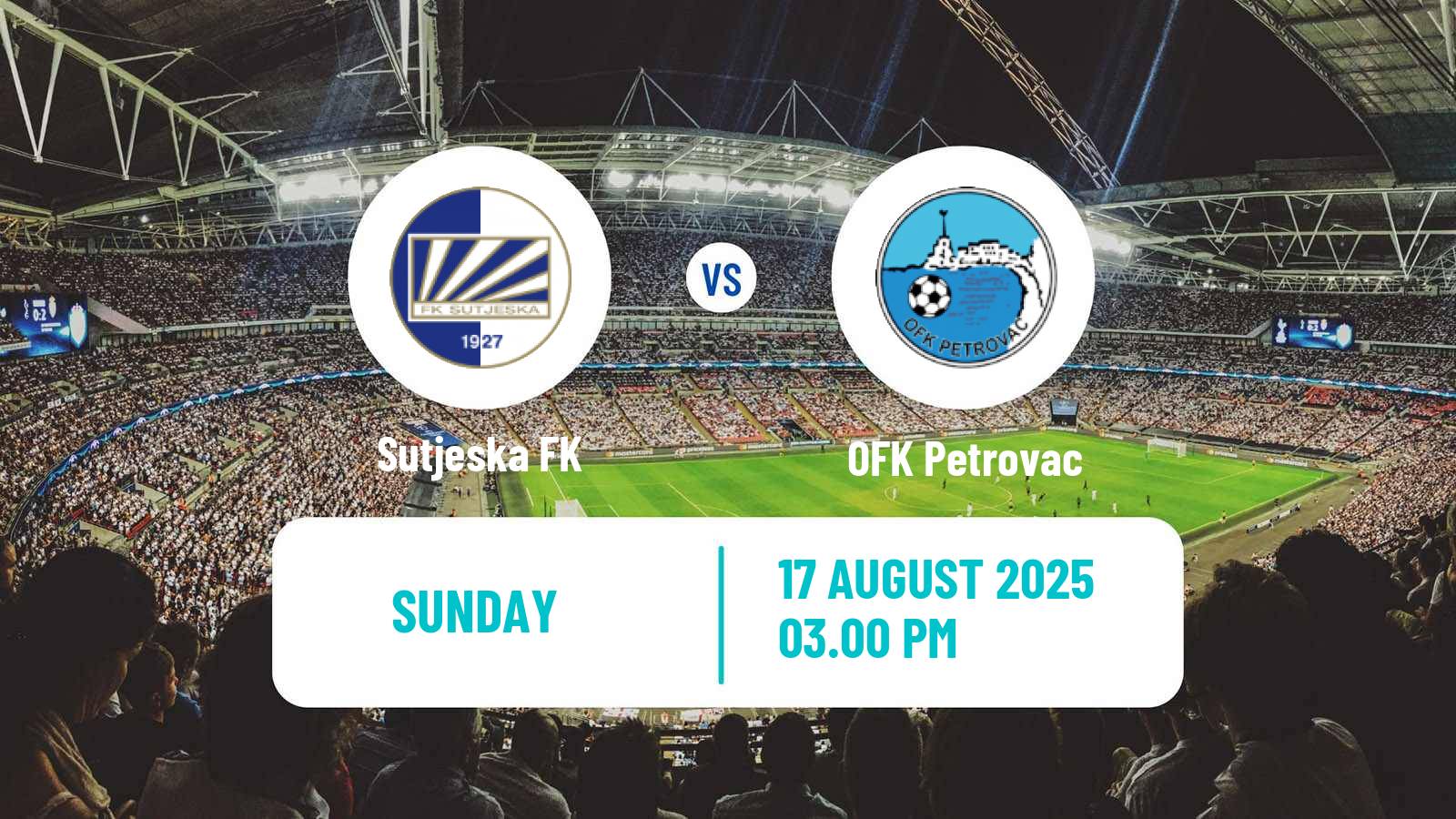 Soccer Montenegrin First League Sutjeska - Petrovac