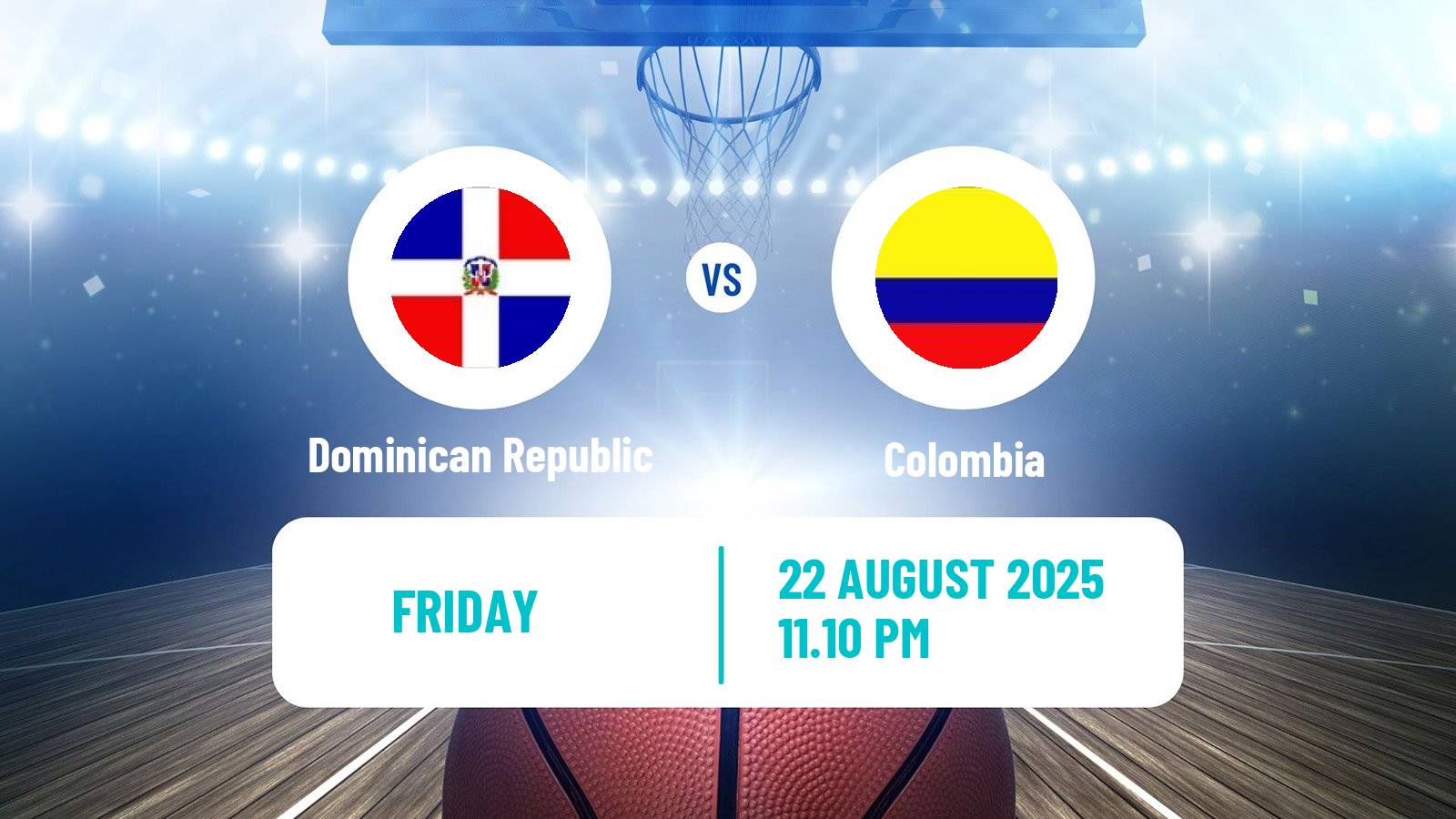 Basketball AmeriCup Basketball Dominican Republic - Colombia
