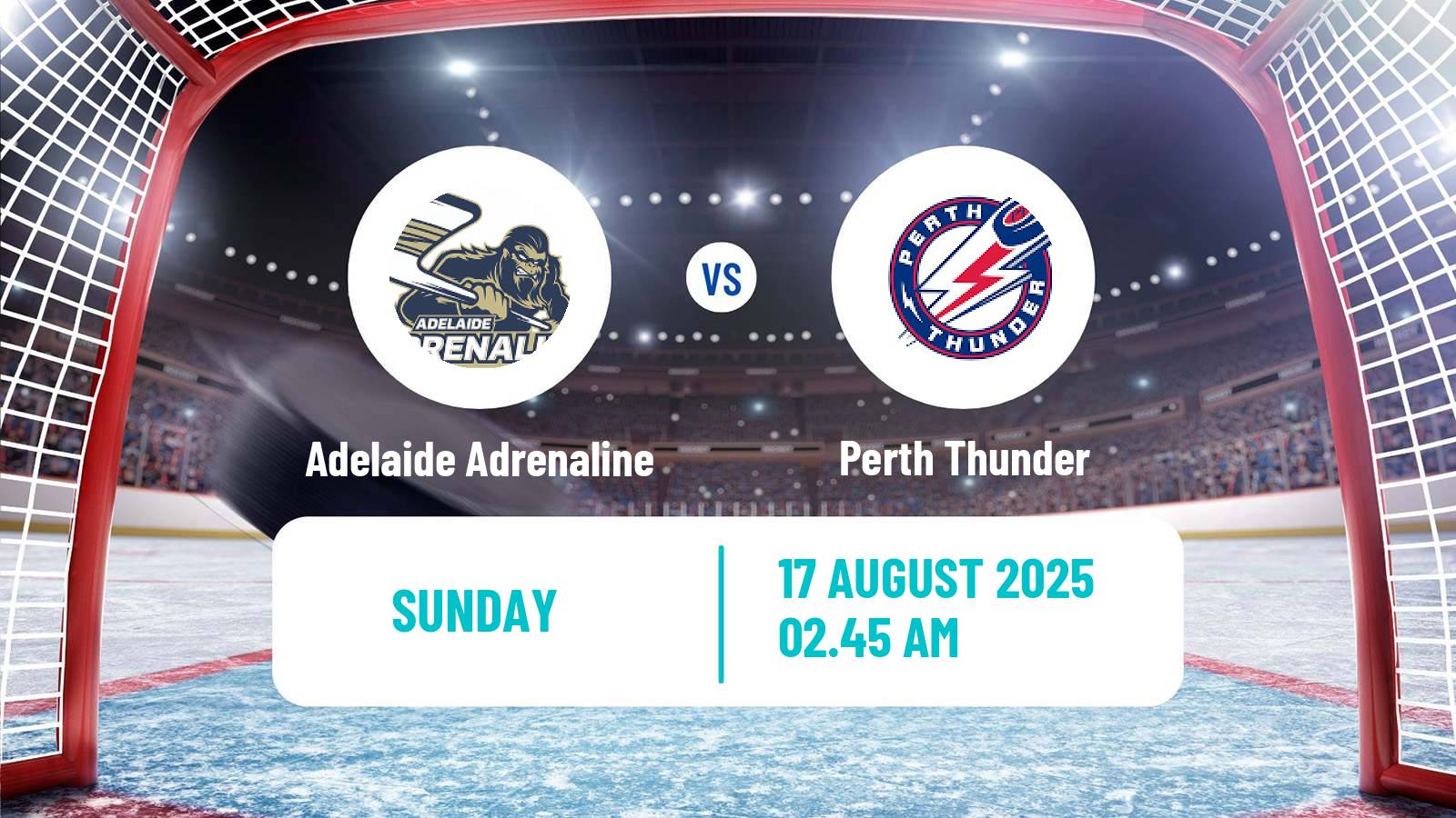 Hockey Australian Ice Hockey League Adelaide Adrenaline - Perth Thunder