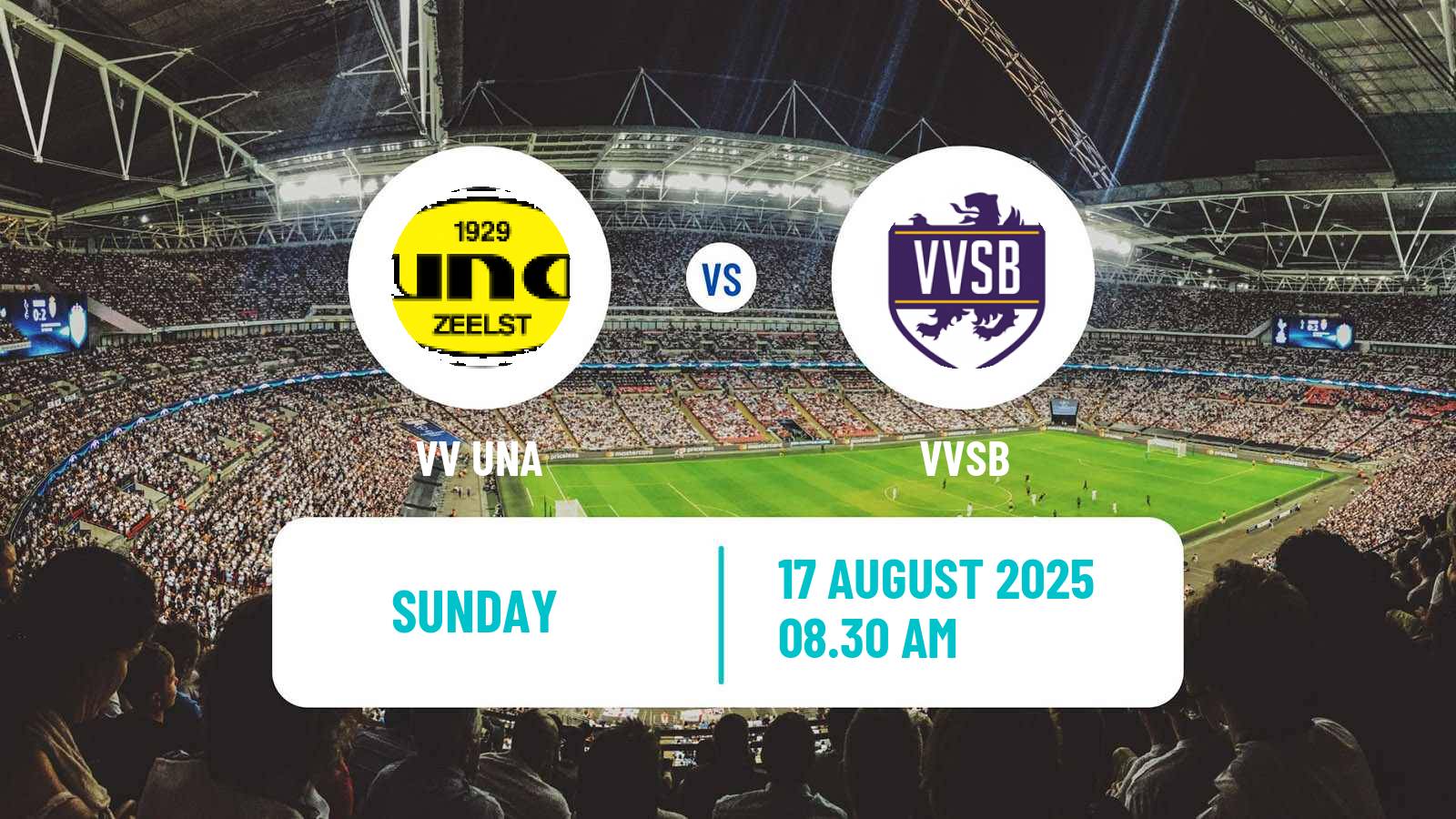 Soccer Dutch Derde Divisie UNA - VVSB