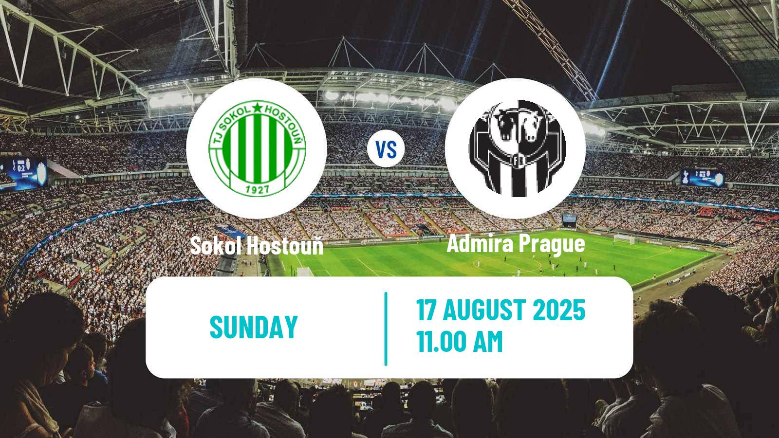 Soccer Czech CFL Group A Sokol Hostouň - Admira Prague
