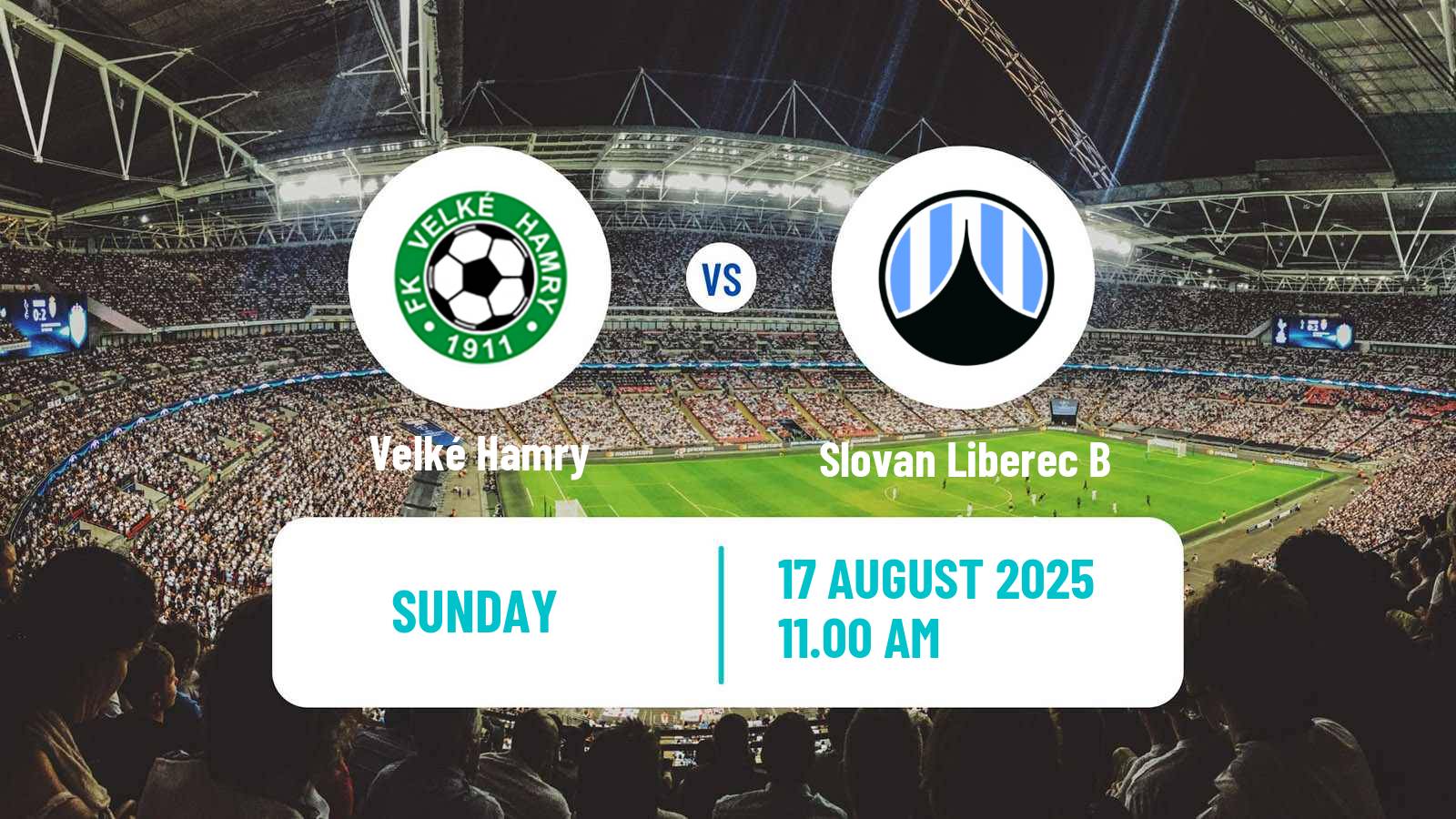 Soccer Czech CFL Group B Velké Hamry - Slovan Liberec B