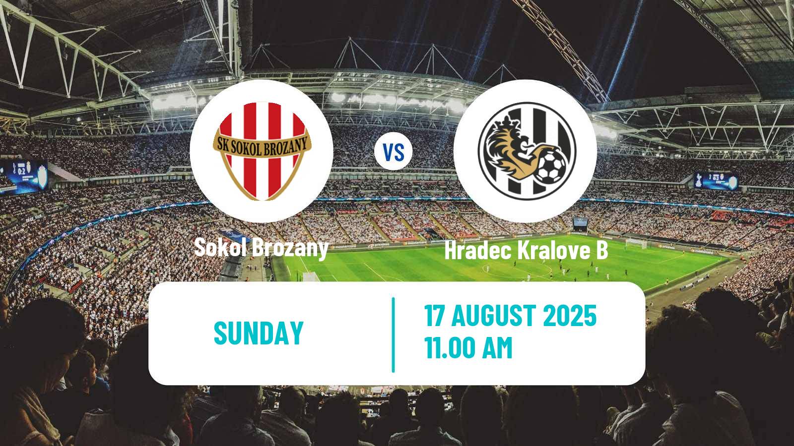 Soccer Czech CFL Group B Sokol Brozany - Hradec Kralove B
