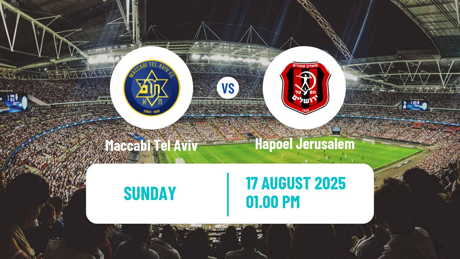 Soccer Israeli Toto Cup Maccabi Tel Aviv - Hapoel Jerusalem
