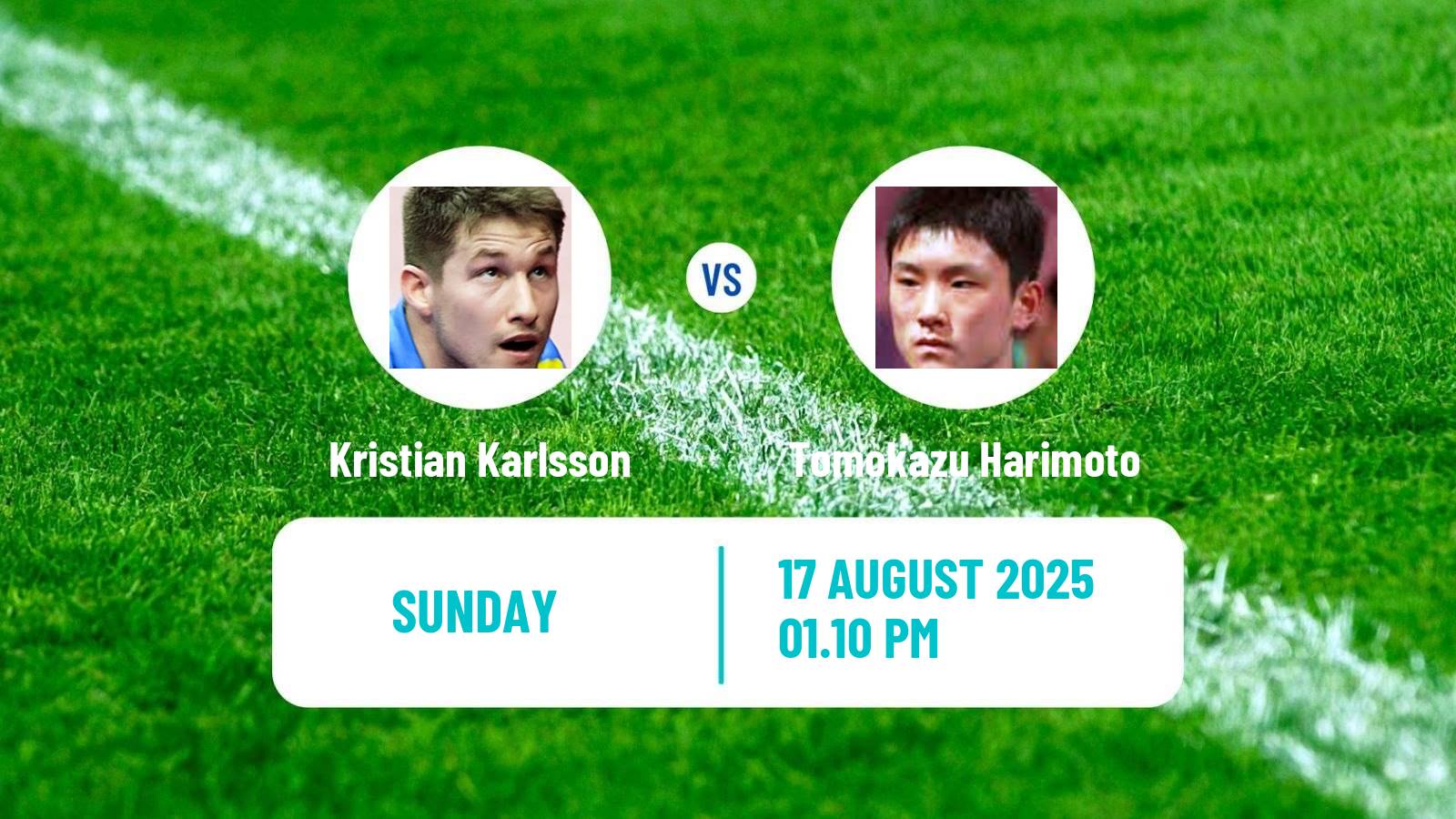 Table tennis Europe Smash Sweden Men Kristian Karlsson - Tomokazu Harimoto