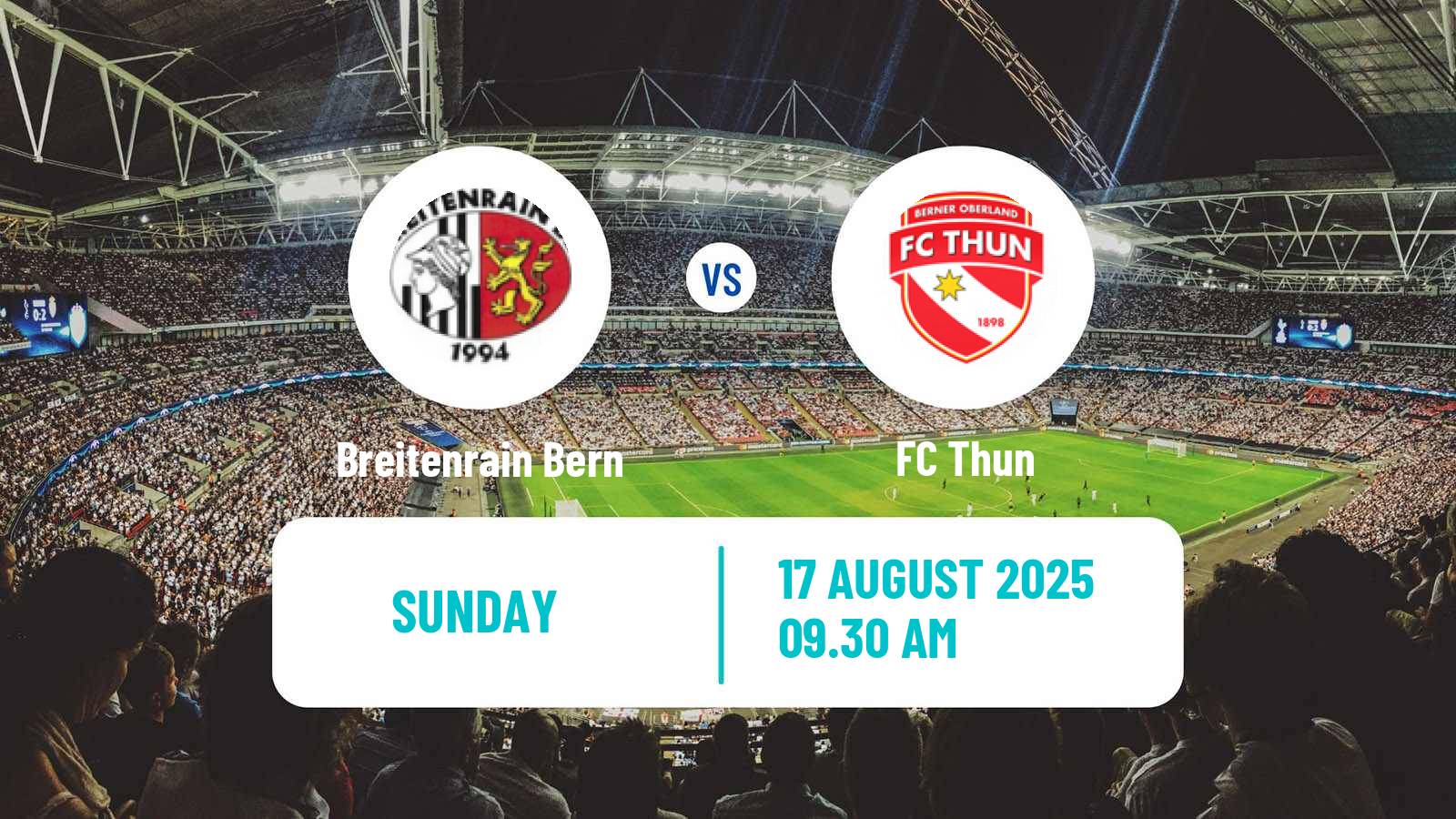 Soccer Swiss Cup Breitenrain Bern - Thun