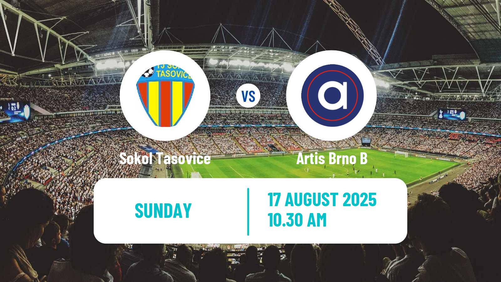 Soccer Czech Division D Sokol Tasovice - Artis Brno B