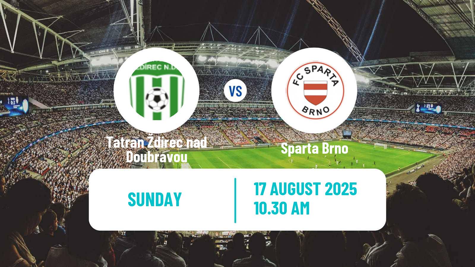 Soccer Czech Division D Tatran Ždírec nad Doubravou - Sparta Brno