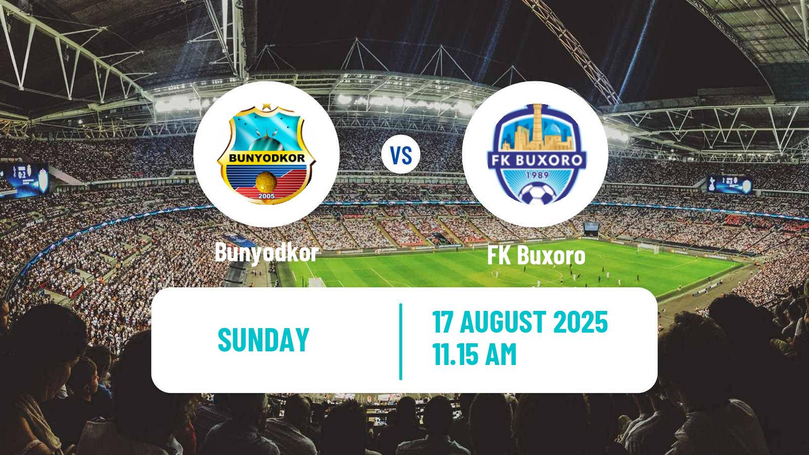 Soccer Uzbek League Bunyodkor - Buxoro