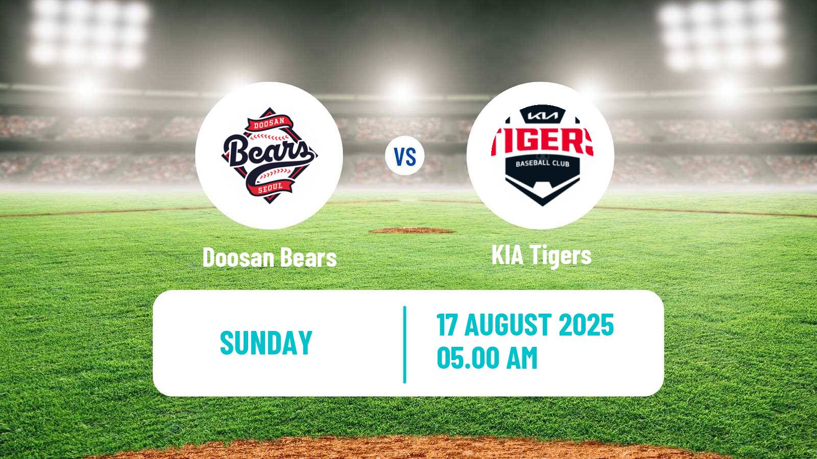 Baseball KBO Doosan Bears - KIA Tigers
