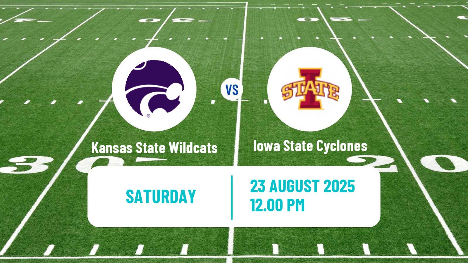 American football NCAA College Football Kansas State Wildcats - Iowa State Cyclones
