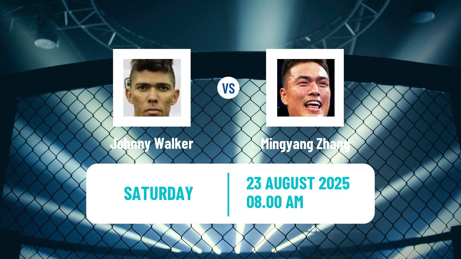 MMA Light Heavyweight UFC Men Johnny Walker - Mingyang Zhang