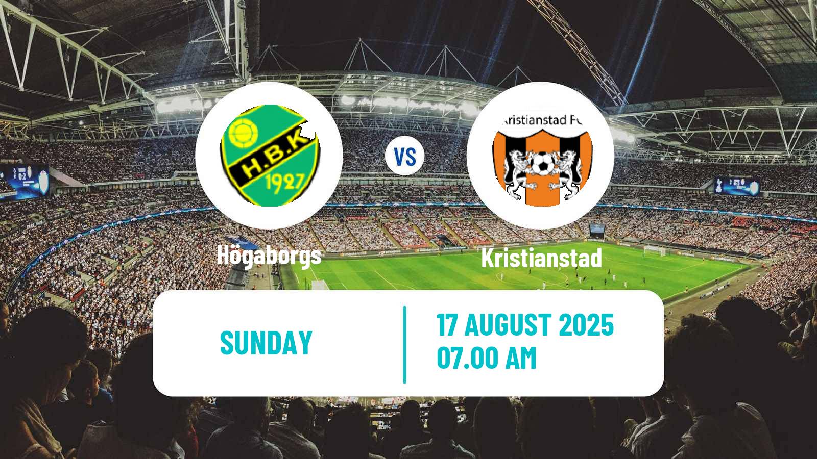 Soccer Swedish Division 2 - Södra Götaland Högaborgs - Kristianstad